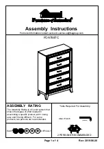 Preview for 1 page of Furniture of America FOA7887C Assembly Instructions