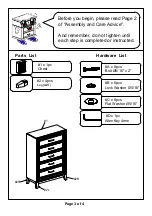 Preview for 3 page of Furniture of America FOA7887C Assembly Instructions