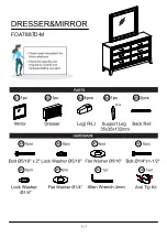 Preview for 5 page of Furniture of America FOA7887D-M Assembly Instructions Manual