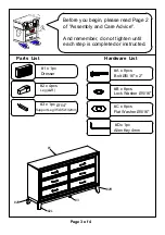 Предварительный просмотр 3 страницы Furniture of America FOA7887D Assembly Instructions