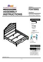 Furniture of America FOA7890CK Assembly Instructions Manual preview