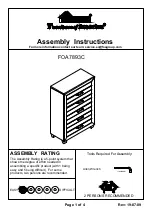 Preview for 1 page of Furniture of America FOA7893C Assembly Instructions