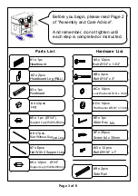 Preview for 3 page of Furniture of America FOA7893CK Assembly Instructions Manual