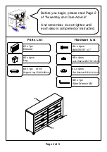 Preview for 3 page of Furniture of America FOA7893D Assembly Instructions