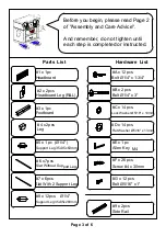 Preview for 3 page of Furniture of America FOA7893EK Assembly Instructions Manual