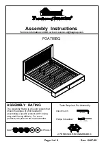 Preview for 1 page of Furniture of America FOA7893Q Assembly Instructions Manual