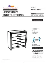 Preview for 1 page of Furniture of America FOA7927C Assembly Instructions Manual