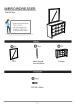 Предварительный просмотр 5 страницы Furniture of America FOA7927D-M Assembly Instructions Manual