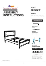 Preview for 1 page of Furniture of America FOA7927F Assembly Instructions Manual