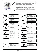 Preview for 3 page of Furniture of America Foster CM3437T Assembly Instructions Manual