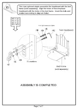 Предварительный просмотр 7 страницы Furniture of America Francesca CM7911 Assembly Instructions Manual