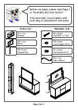 Preview for 3 page of Furniture of America Fulton CM7363D&M Assembly Instructions