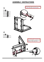 Preview for 8 page of Furniture of America Gandra CM3782-3PK Assembly Instructions Manual