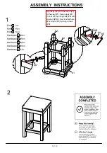 Preview for 12 page of Furniture of America Gandra CM3782-3PK Assembly Instructions Manual