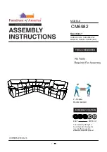 Preview for 1 page of Furniture of America Gatria CM6982 Assembly Instructions Manual