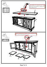 Preview for 7 page of Furniture of America Georgia CM5089-TV-60 Assembly Instructions Manual