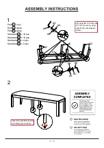 Preview for 6 page of Furniture of America Gianna CM3829BN Assembly Instructions Manual