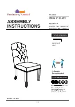 Preview for 1 page of Furniture of America Gianna CM3829F-SC-2PK Assembly Instructions Manual