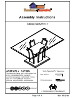 Preview for 1 page of Furniture of America Glenview CM8372BK-T Assembly Instructions Manual