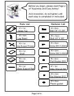 Preview for 3 page of Furniture of America Glenview CM8372BK-T Assembly Instructions Manual
