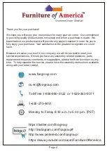 Preview for 2 page of Furniture of America Grestle YNJ-1878C21 Assembly Instructions Manual