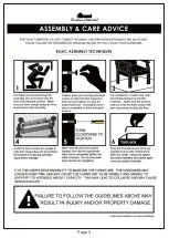 Preview for 3 page of Furniture of America Grestle YNJ-1878C21 Assembly Instructions Manual