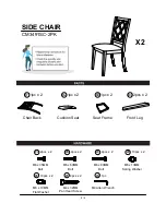 Preview for 5 page of Furniture of America Haleigh CM3491RT-5PC Assembly Instructions Manual