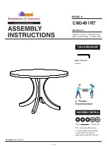 Furniture of America Haleigh CM3491RT Assembly Instructions Manual preview