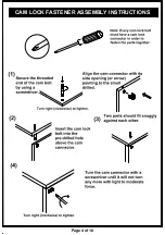 Preview for 4 page of Furniture of America HFW-1453-6 Assembly Instructions Manual