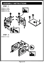 Preview for 6 page of Furniture of America HFW-1453-6 Assembly Instructions Manual