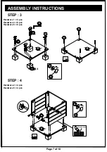 Preview for 7 page of Furniture of America HFW-1453-6 Assembly Instructions Manual