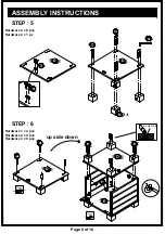 Preview for 8 page of Furniture of America HFW-1453-6 Assembly Instructions Manual