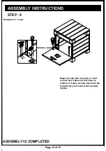 Preview for 10 page of Furniture of America HFW-1453-6 Assembly Instructions Manual