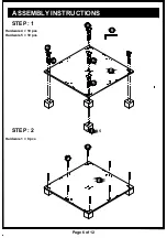 Preview for 6 page of Furniture of America HFW-1454-6 Assembly Instructions Manual