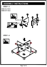 Preview for 7 page of Furniture of America HFW-1454-6 Assembly Instructions Manual