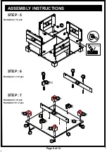 Preview for 8 page of Furniture of America HFW-1454-6 Assembly Instructions Manual