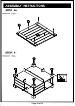 Preview for 10 page of Furniture of America HFW-1454-6 Assembly Instructions Manual