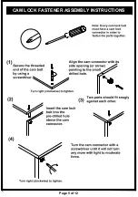 Preview for 5 page of Furniture of America HFW-1468C5 Assembly Instructions Manual