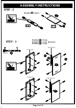 Preview for 8 page of Furniture of America HFW-1468C5 Assembly Instructions Manual