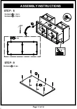 Preview for 11 page of Furniture of America HFW-1468C5 Assembly Instructions Manual