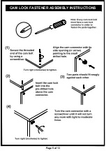 Preview for 5 page of Furniture of America HFW-1476C4 Assembly Instructions Manual