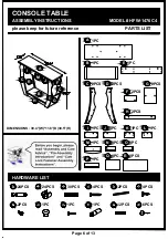 Preview for 6 page of Furniture of America HFW-1476C4 Assembly Instructions Manual