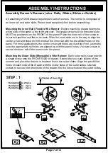 Preview for 7 page of Furniture of America HFW-1476C4 Assembly Instructions Manual