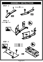 Preview for 8 page of Furniture of America HFW-1476C4 Assembly Instructions Manual