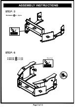 Preview for 9 page of Furniture of America HFW-1476C4 Assembly Instructions Manual