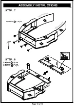 Preview for 10 page of Furniture of America HFW-1476C4 Assembly Instructions Manual