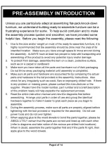 Preview for 4 page of Furniture of America HFW-1477C4 Assembly Instructions Manual