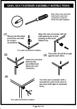 Preview for 5 page of Furniture of America HFW-1477C4 Assembly Instructions Manual