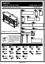 Preview for 6 page of Furniture of America HFW-1477C4 Assembly Instructions Manual