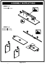 Preview for 8 page of Furniture of America HFW-1477C4 Assembly Instructions Manual